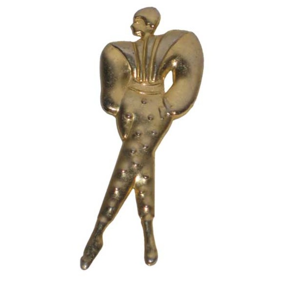 Jewelry - Art Deco Pin - Lady Clown